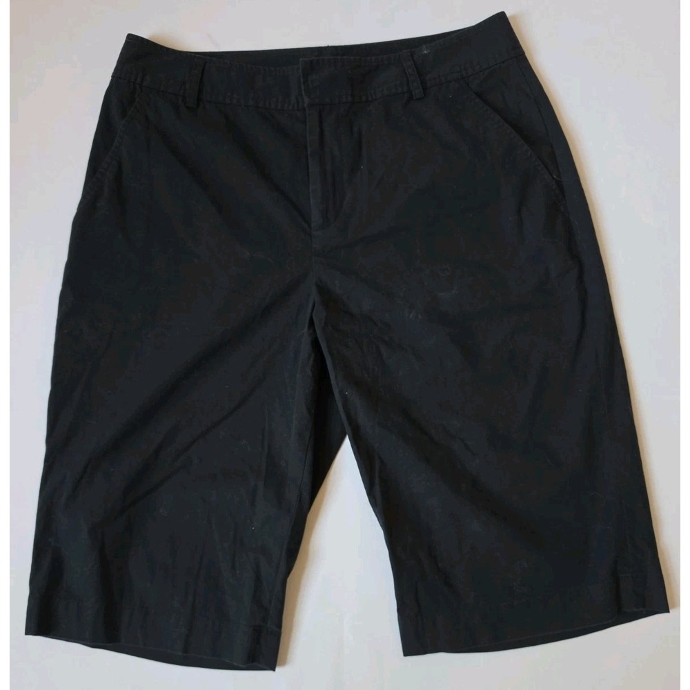 Lauren Ralph Lauren Womens Black Chino Bermuda Shorts — Size‎ 6 Vintage LRL